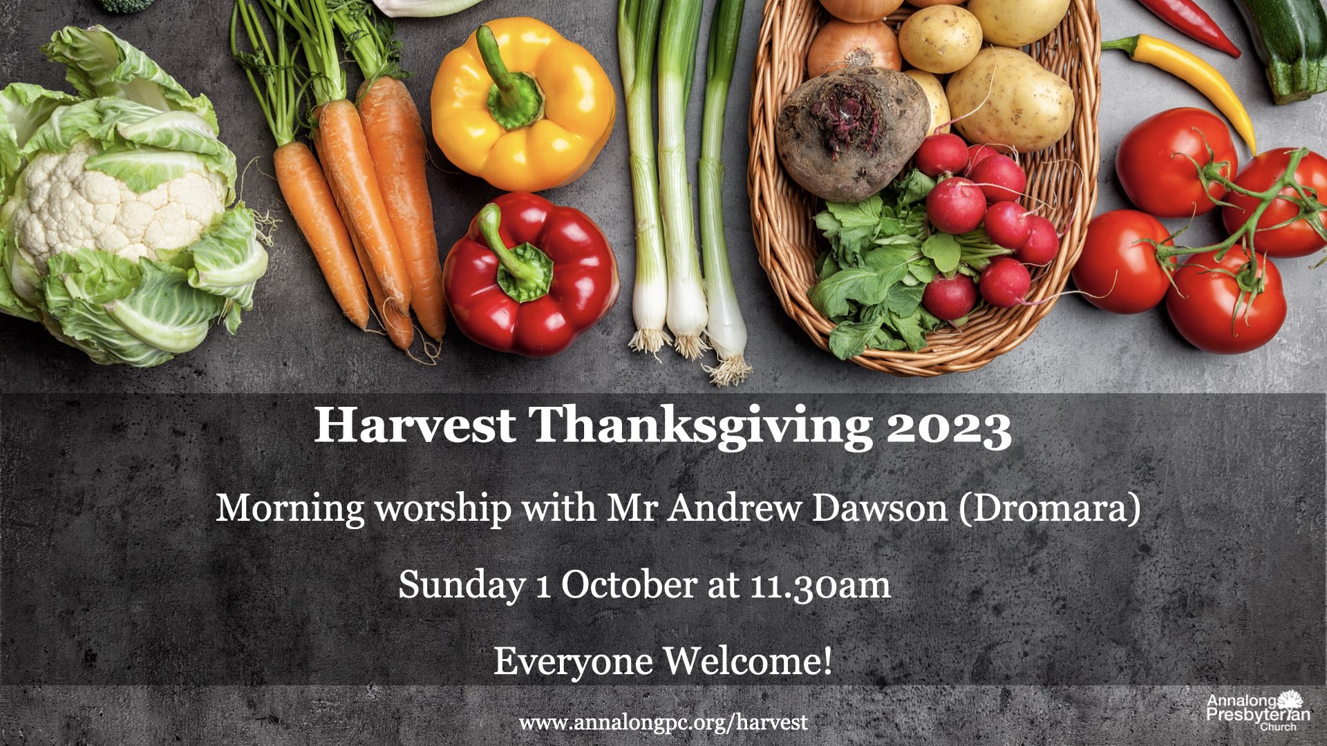 Morning Harvest Worship – Sunday 1 October 2023