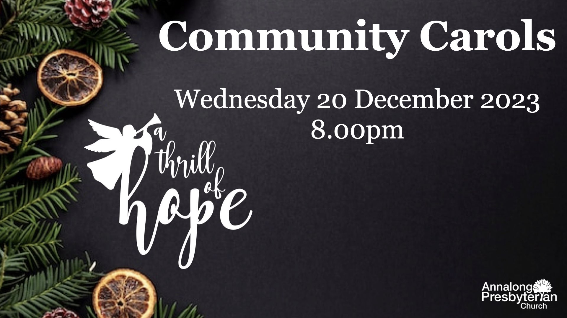 Community Carols – Wednesday 20 December 2023